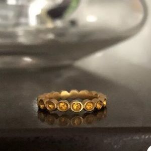 Henri Bendel Gold Studded Ring